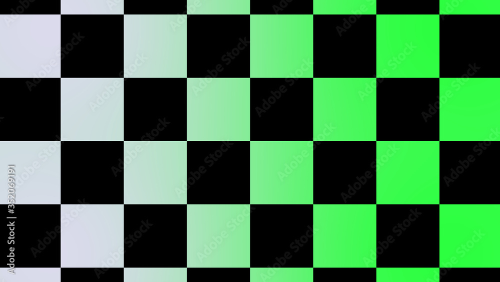 White and green color checker board abstract background,chess board