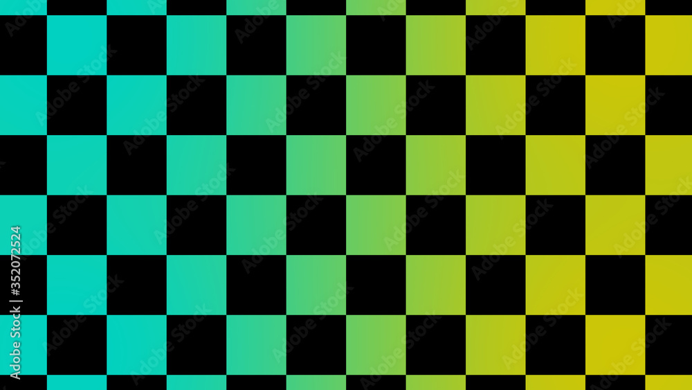 Amazing cyan and yellow chessboard,Checker board abstract background Amazing cyan and yellow chessboard,Checker board abstract background