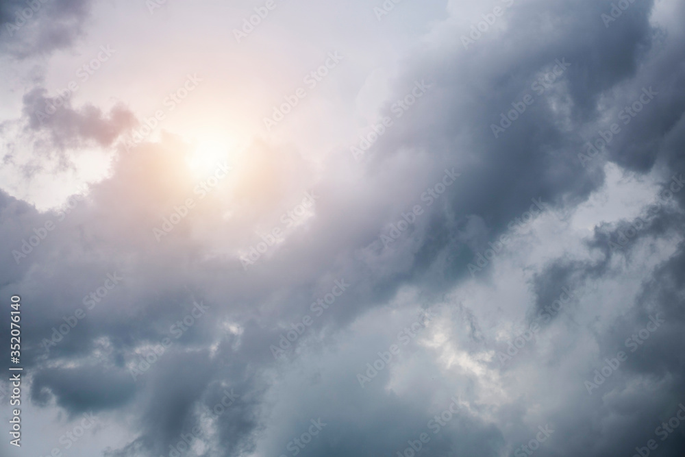 Obraz premium dark Sky clouds before rain
