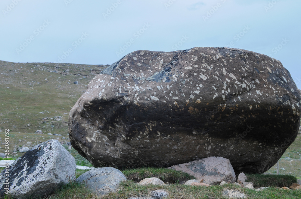 Giant stone close up, Greenland.