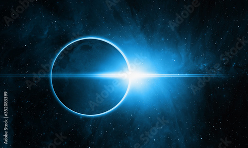 Fototapeta Naklejka Na Ścianę i Meble -  Ringed solar eclipse 