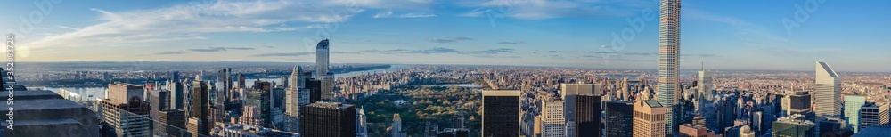 panoramic photography of Manhattan