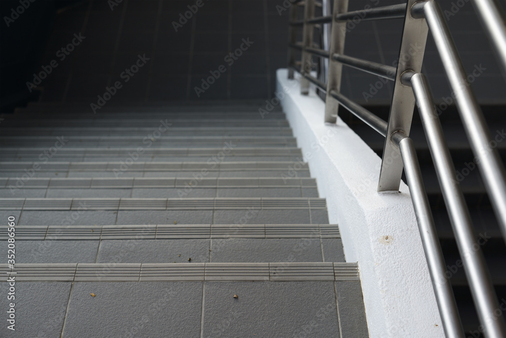 Fototapeta premium stone staircase, robust construction