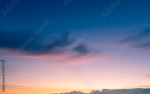 sunset over the city background