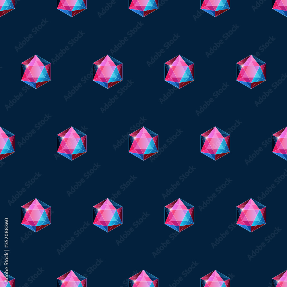 Fototapeta Jewerly gemstones pattern for print