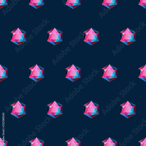 Jewerly gemstones pattern for print