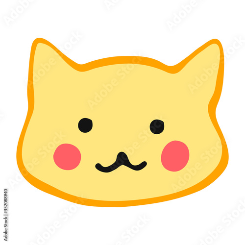 Hand drawn Japanese desserts, sweets, wagashi. Vector color illustration on a white background.