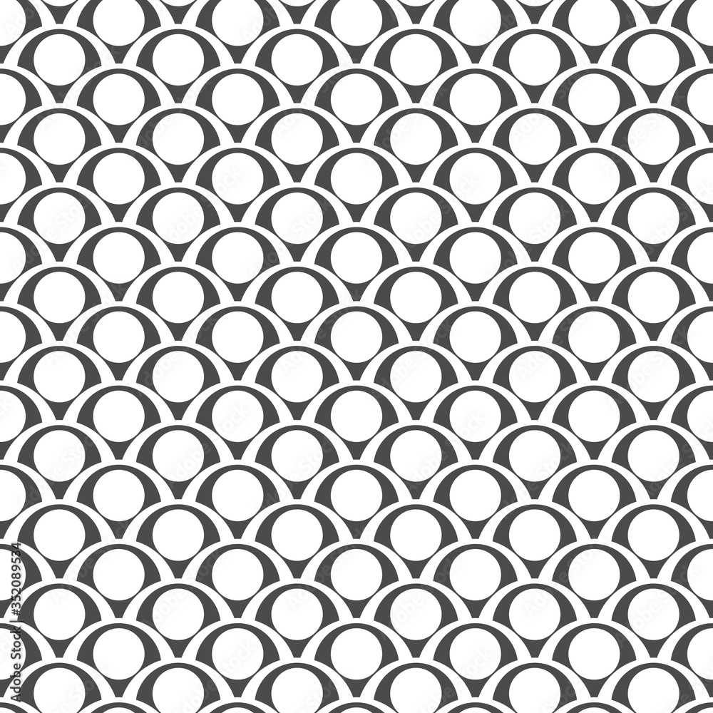 Naklejka premium Seamles black and white pattern
