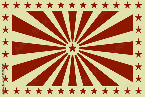 Circus striped background with stars