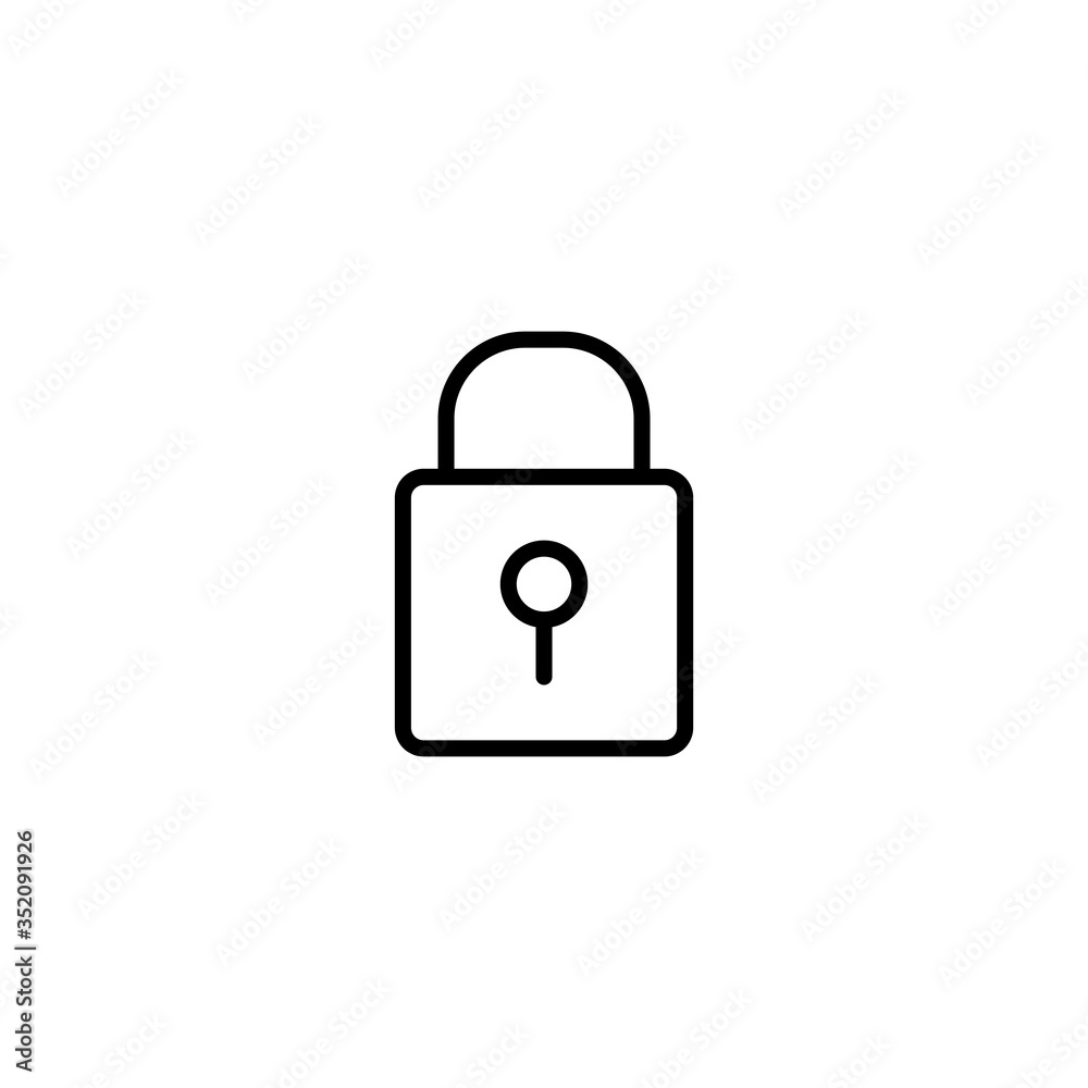 Lock Icon Design Vector Illustration