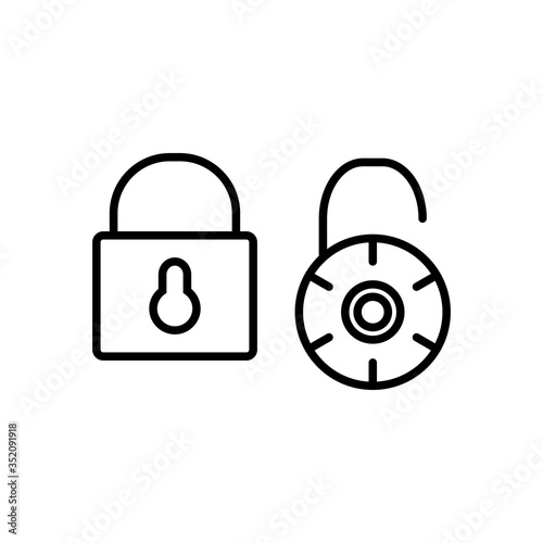 Lock Icon Design Vector Illustration