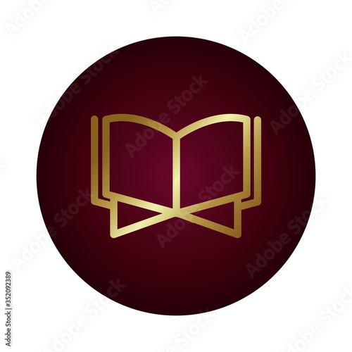 koran book islam block gradient style