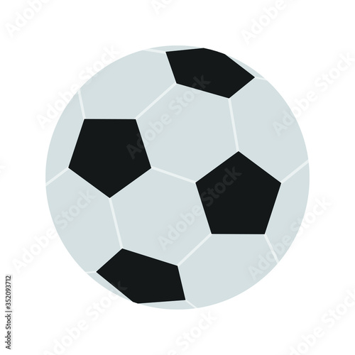 Football on white background