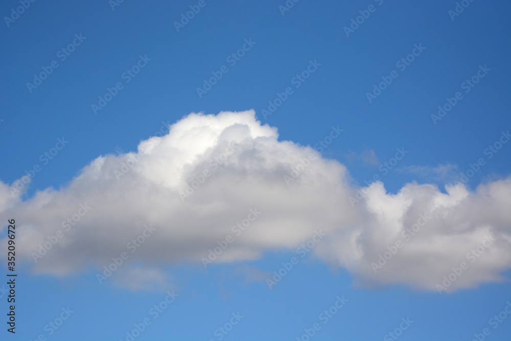 White cloud on blue sky background White cloud on blue sky background