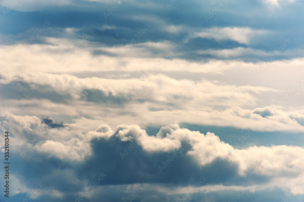 Natural sky composition. Sunny vast blue sky abstract background. Beautiful cloudscape, view over white fluffy clouds. Freedom concept, on the heaven. Element of design. Natural sky composition. Sunny vast blue sky abstract background. Beautiful cloudscape, view over white fluffy clouds. Freedom concept, on the heaven. Element of design.