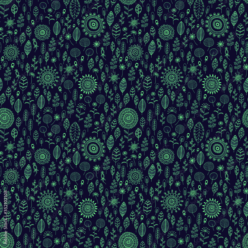 seamless floral pattern vector illustration fabric print seamless floral pattern vector illustration fabric print