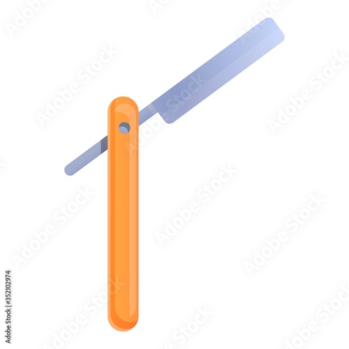 Shave razor icon. Cartoon of shave razor vector icon for web design isolated on white background
