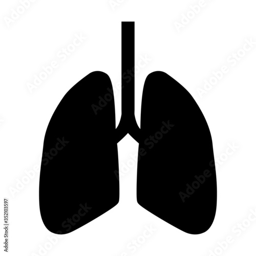 lung anatomy black