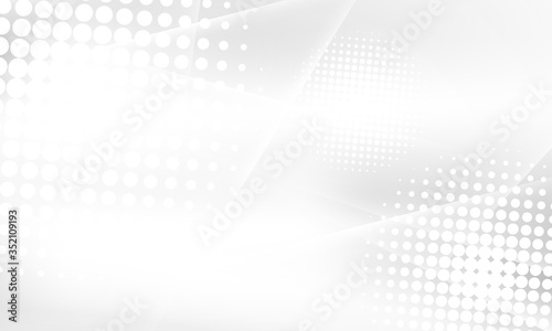 Wallpaper Mural Gray and white background with abstract waves For posters - Banner Torontodigital.ca