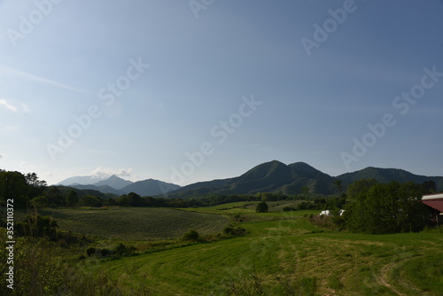 Quadro su tela 日本の岡山県の蒜山高原の風景