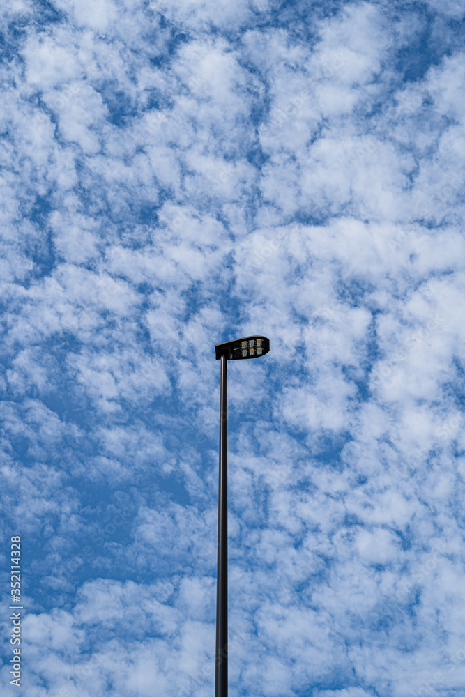 street lamp on blue sky background street lamp on blue sky background