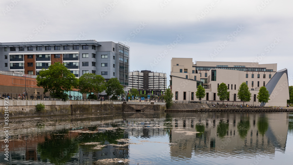 Modern buildings in Strasbourg