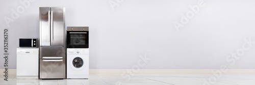 Home Electronic Appliances On Floor photo