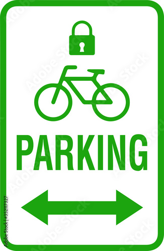 No parking for bicycle sign
