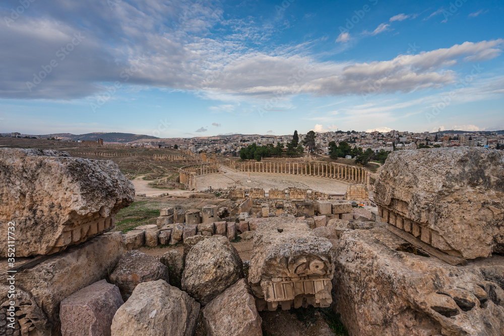 Jerash Roman ruin and ancient city in Jordan, Arab