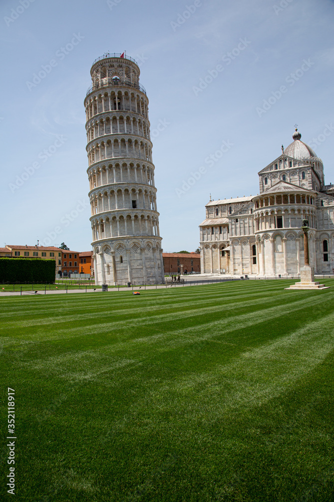 Pisa Piazza Miracoli ohne Touristen