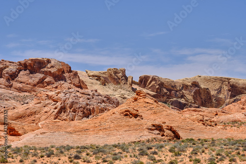 Rock patterns in the Nevada Desert