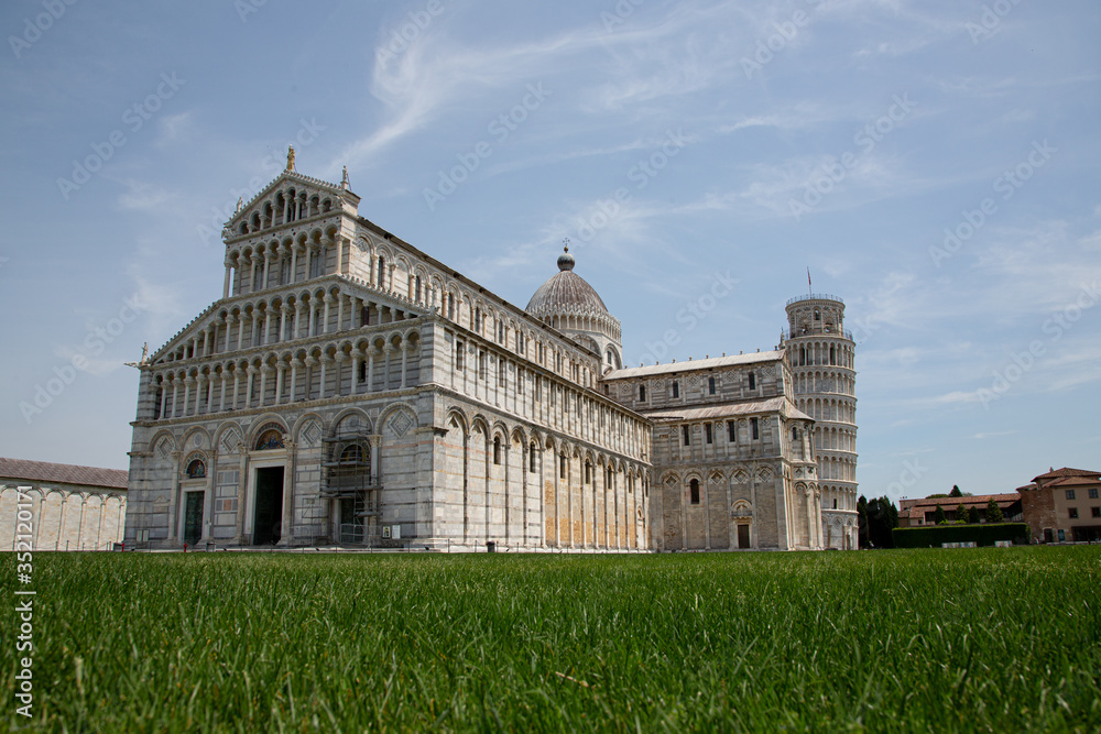 Pisa Piazza Miracoli ohne Touristen