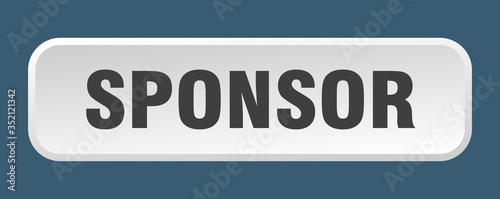 sponsor button. sponsor square 3d push button