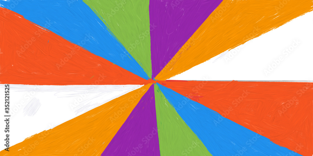 Obraz premium Colorful candy abstract art background painted like oils or crayons color in rainbow style 