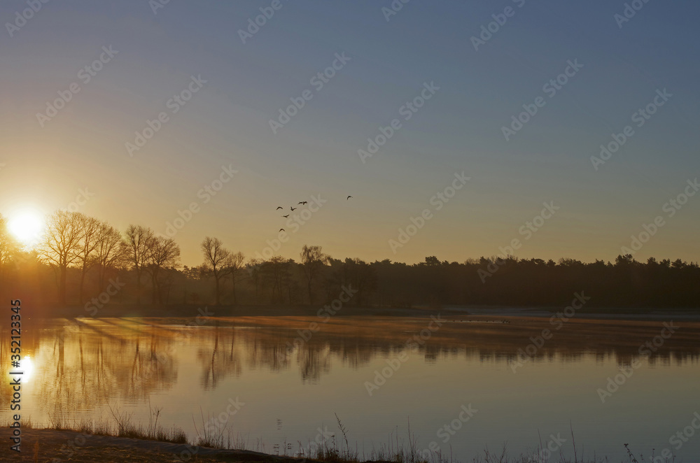 Obraz premium spiegelung im see