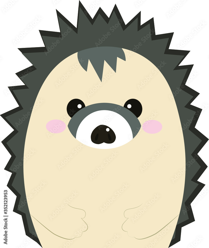 Fototapeta premium cute forest animal, woodland illustration, owl, woodland, bird, fox, wild, rabbit, hedgehog, deer. Vector woodland