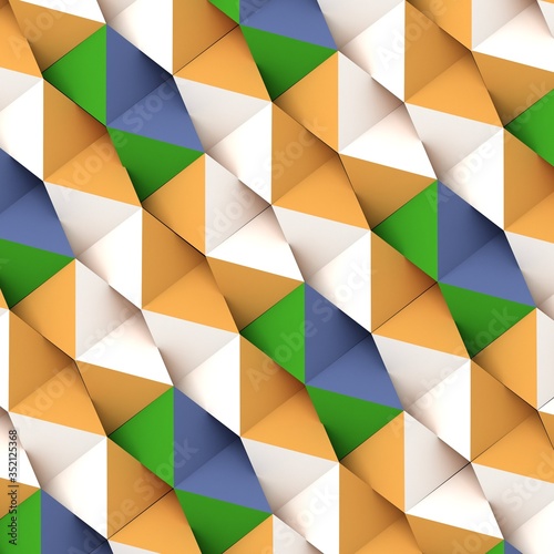 3d illustration of parametric pattern