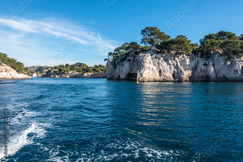 Boat trip along the coast of the Calanques National Park near Cassis, France © Francesco Bonino