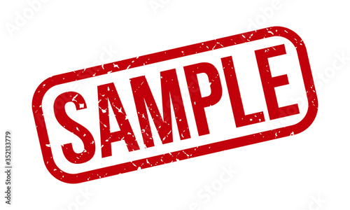 Sample Rubber Grunge Stamp Seal Vector Illustration