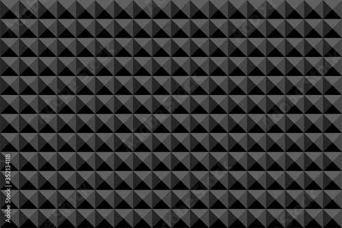 Abstract seamless polygonal pattern black