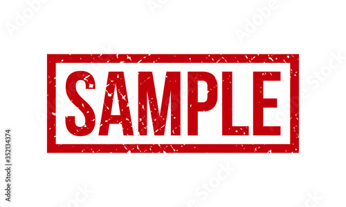 Sample Rubber Grunge Stamp Seal Vector Illustration