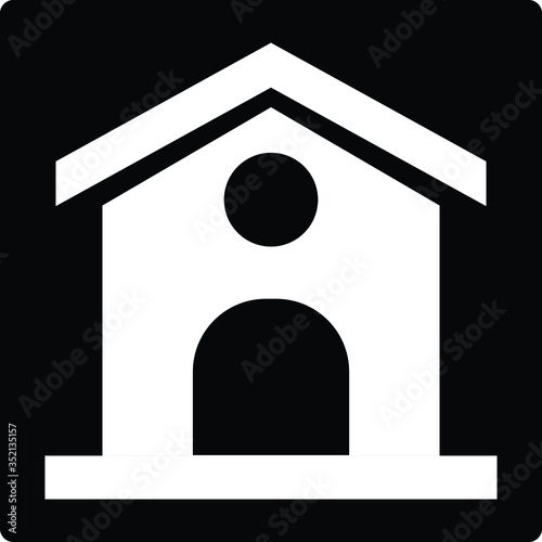 dog house icon vector illustration