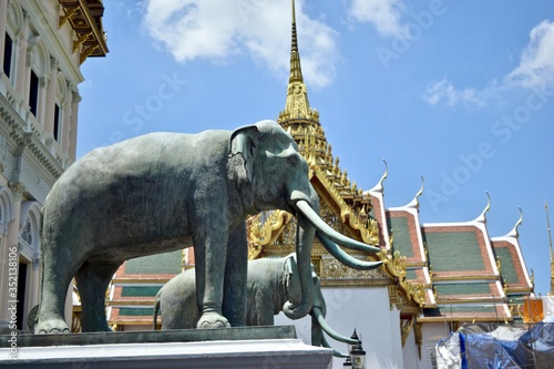 elephant statue in bangkok thailand