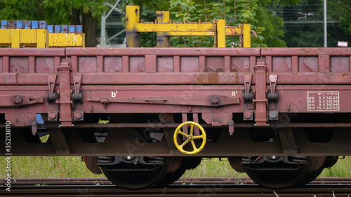 rusty freight train wagon