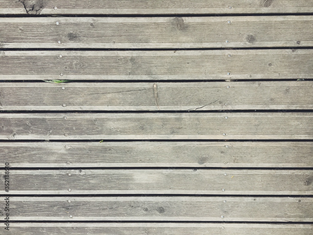 Wooden floor from boards outdoor