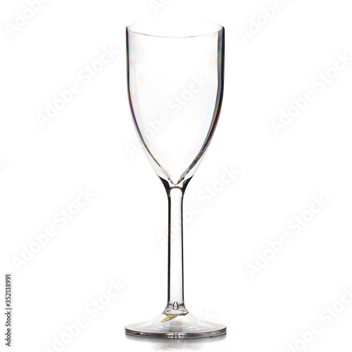 Realistic wine glass.