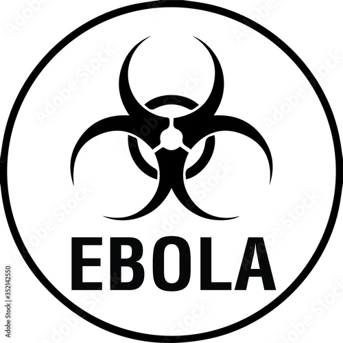 Ebola virus vector danger sign