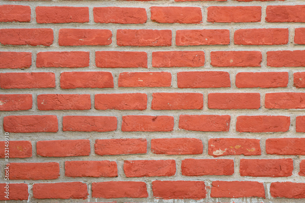 Obraz premium Texture of old vintage brick wall.