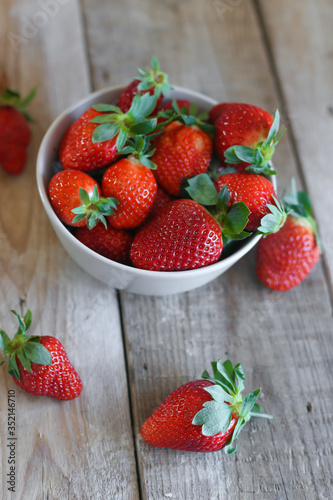 strawberries in a bowl