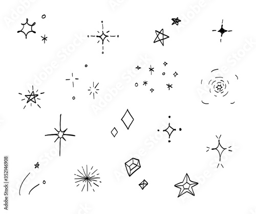 おしゃれでかわいい手書きの星のイラスト キラキラ 素材 Stock ベクター Adobe Stock おしゃれでかわいい手書きの星のイラスト キラキラ 素材 Stock ベクター Adobe Stock